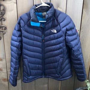 Women’s blue North Face puffer